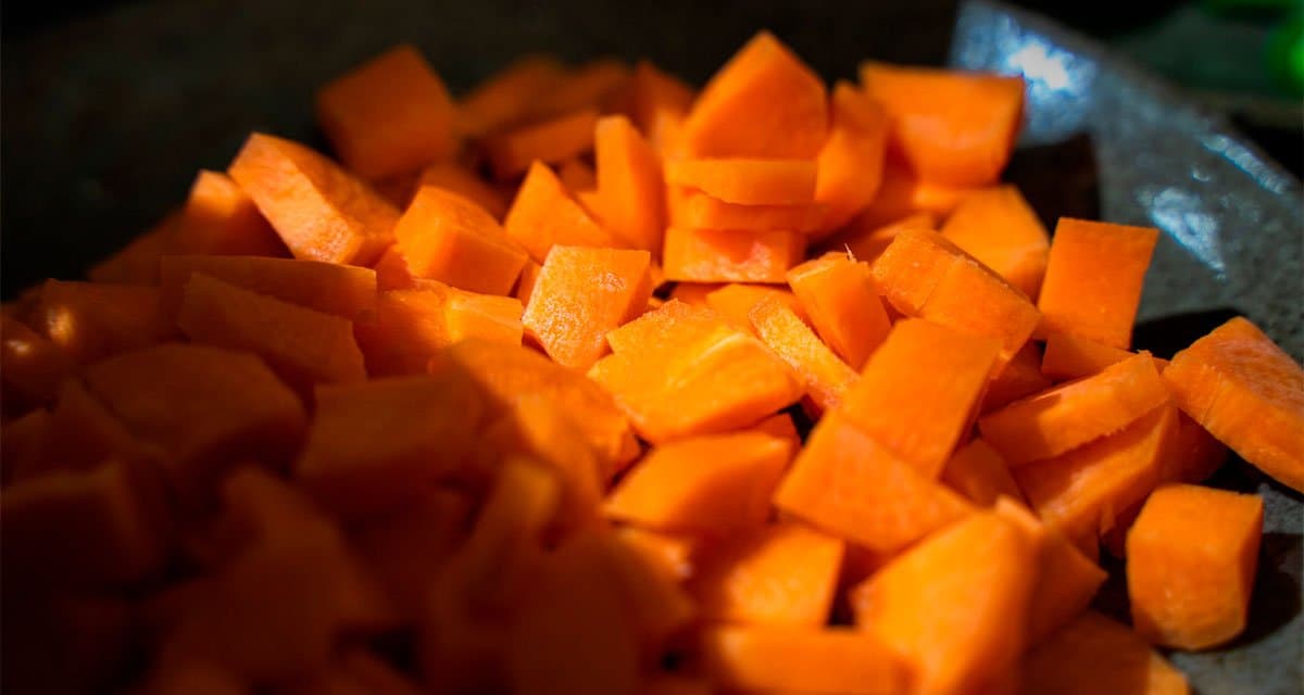 Foto ilustrativa do artigo: Cachorro pode comer batata doce? Cozida ou crua?